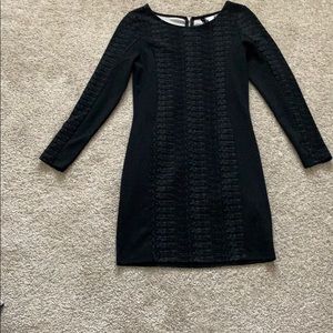 Black fitted dress